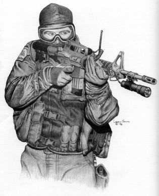 Swat Sketch at PaintingValley.com | Explore collection of Swat Sketch