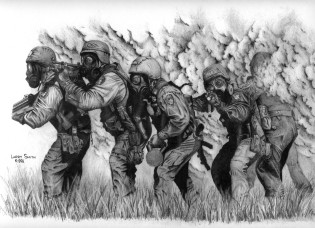 315x228 Swat 2 Print By Larry Smith - Swat Sketch