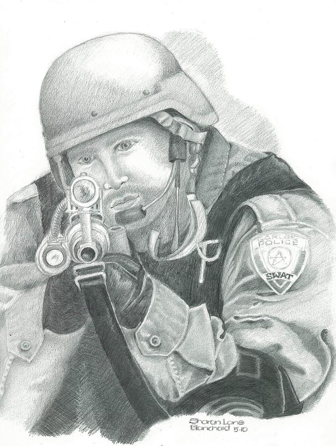 678x900 Swat Drawings Fine Art America - Swat Sketch