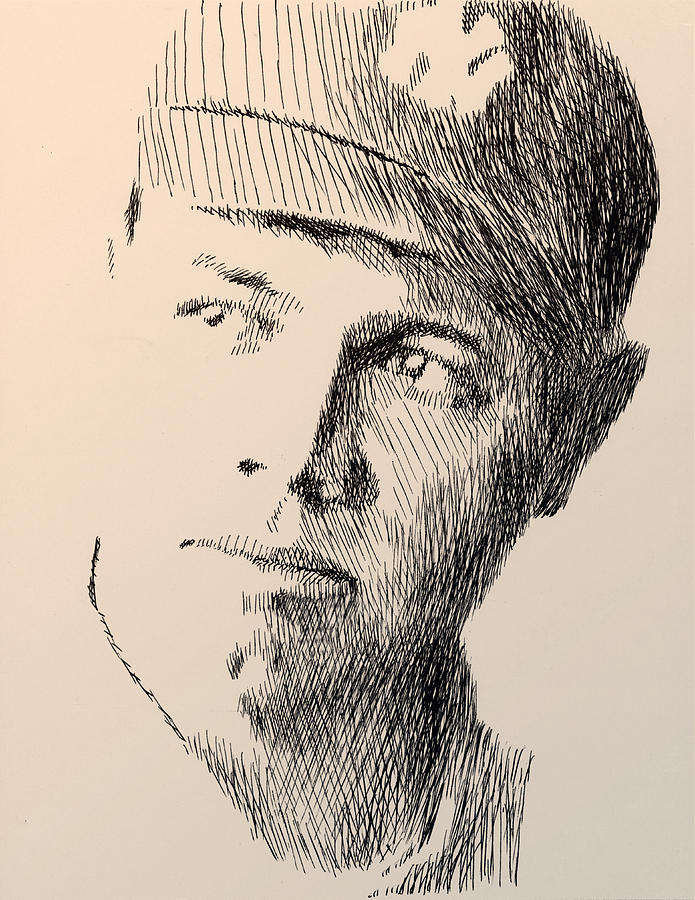 695x900 Young Sultan Of Swat Drawing By Robbi Musser - Swat Sketch