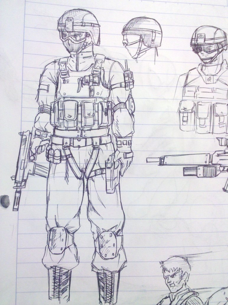 772x1034 Swat Sketch By Purplekero - Swat Sketch