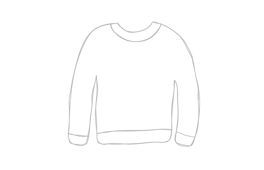 Sweater Sketch at PaintingValley.com | Explore collection of Sweater Sketch