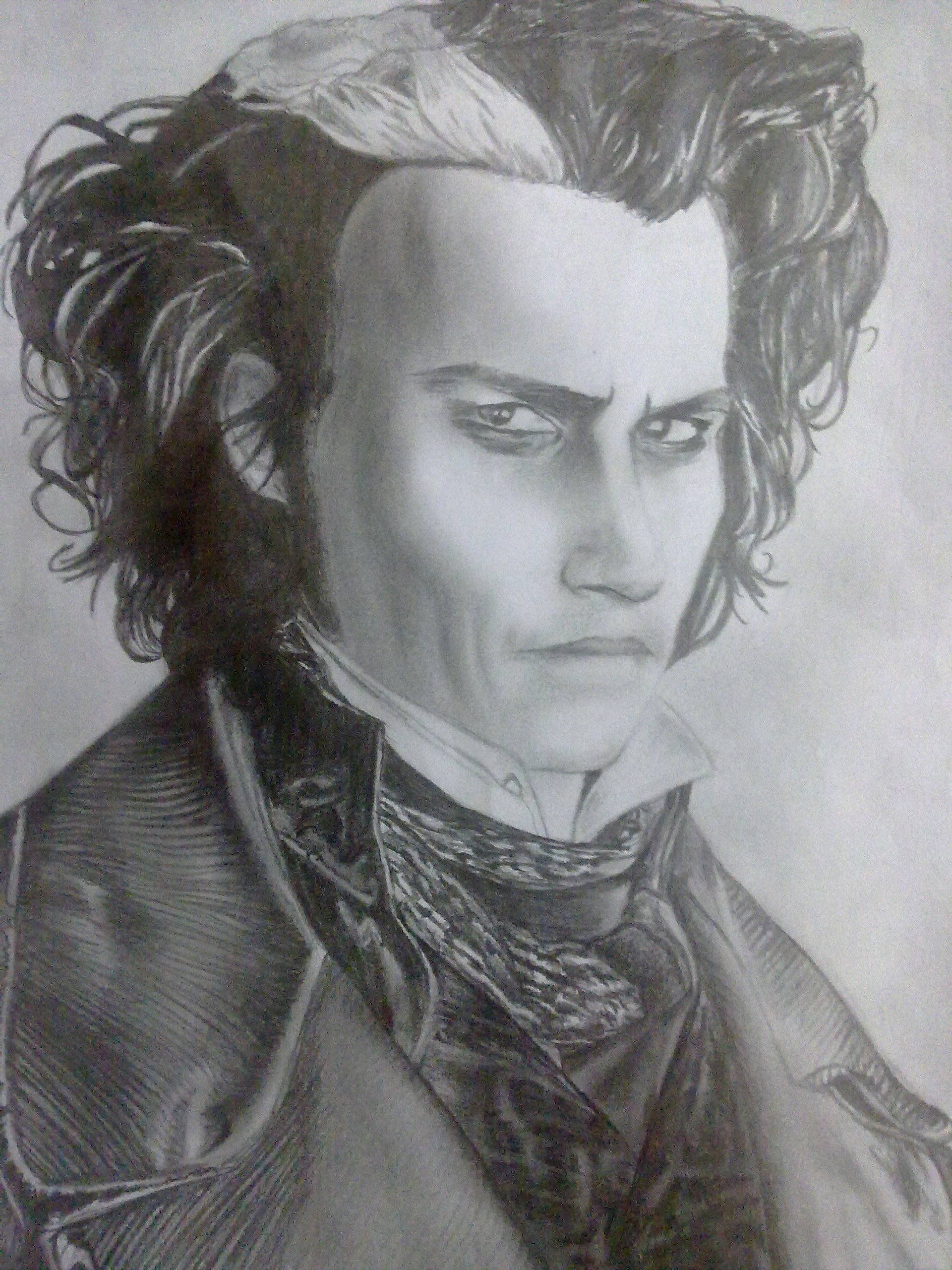 1920x2560 Johnny Depp Images My Another Sweeney Todd Sketch ^ ^ Hd Wallpaper - Sweeney Todd Sketch