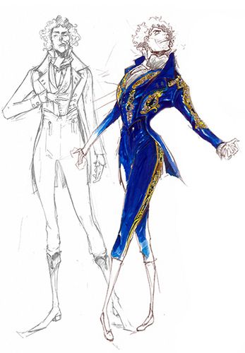 347x500 Sweeney Todd Costume Sketch Signor Pirelli In 2018 What I Think - Sweeney Todd Sketch