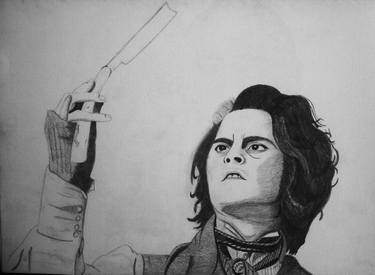 375x275 Sweeney Todd Drawing By Ben Biddiscombe Saatchi Art - Sweeney Todd Sketch