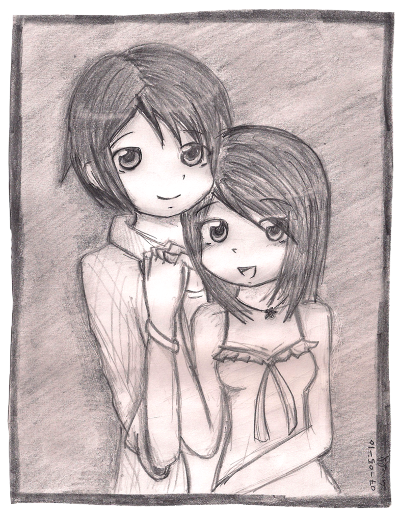 785x1018 Sweet Couple By Janelvalle - Sweet Couple Sketch