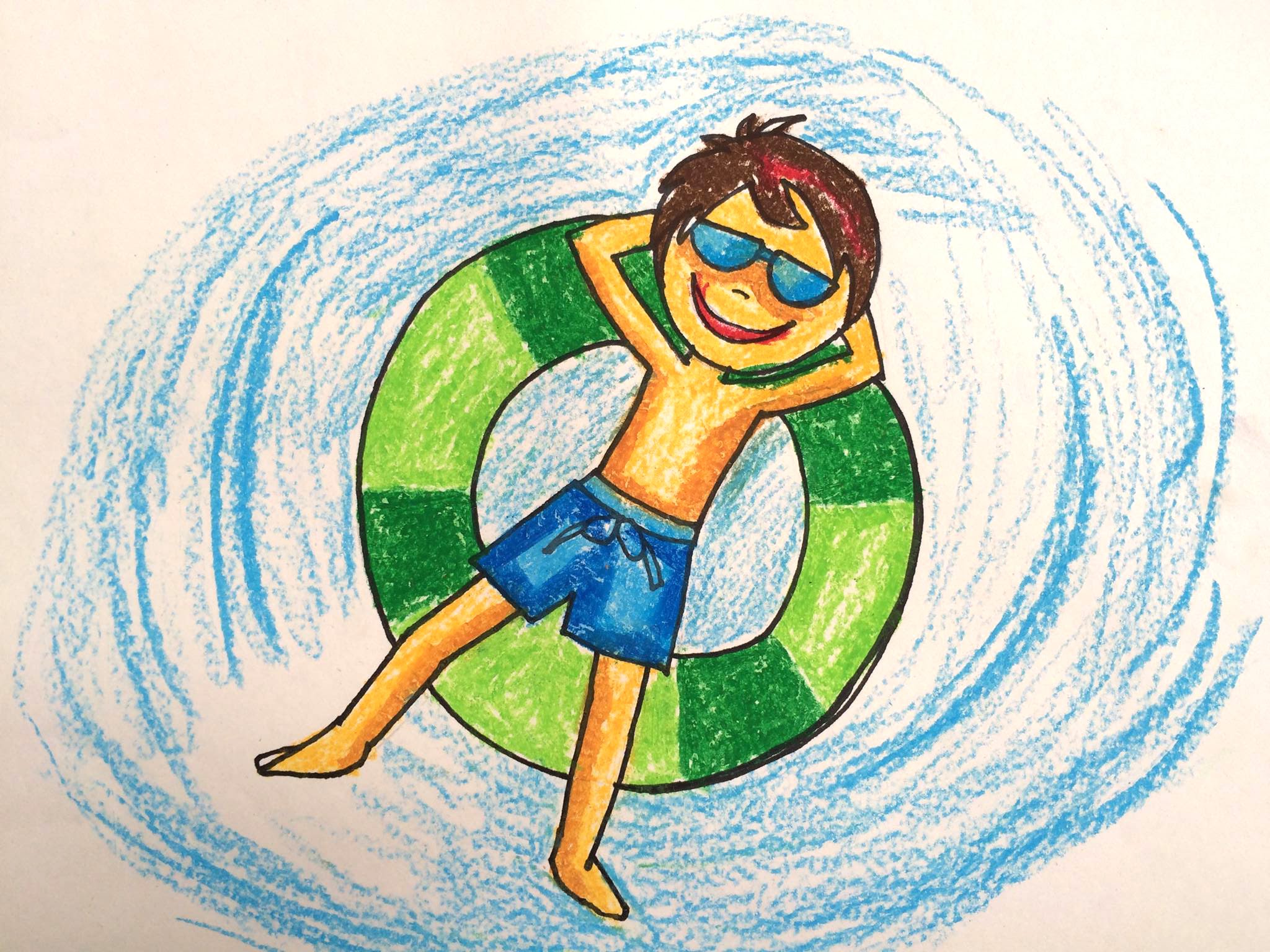 2048x1536 Painting Summer For Kids How To Draw Swimming Pool Fun 2 Art - Swimming Pool Sketch