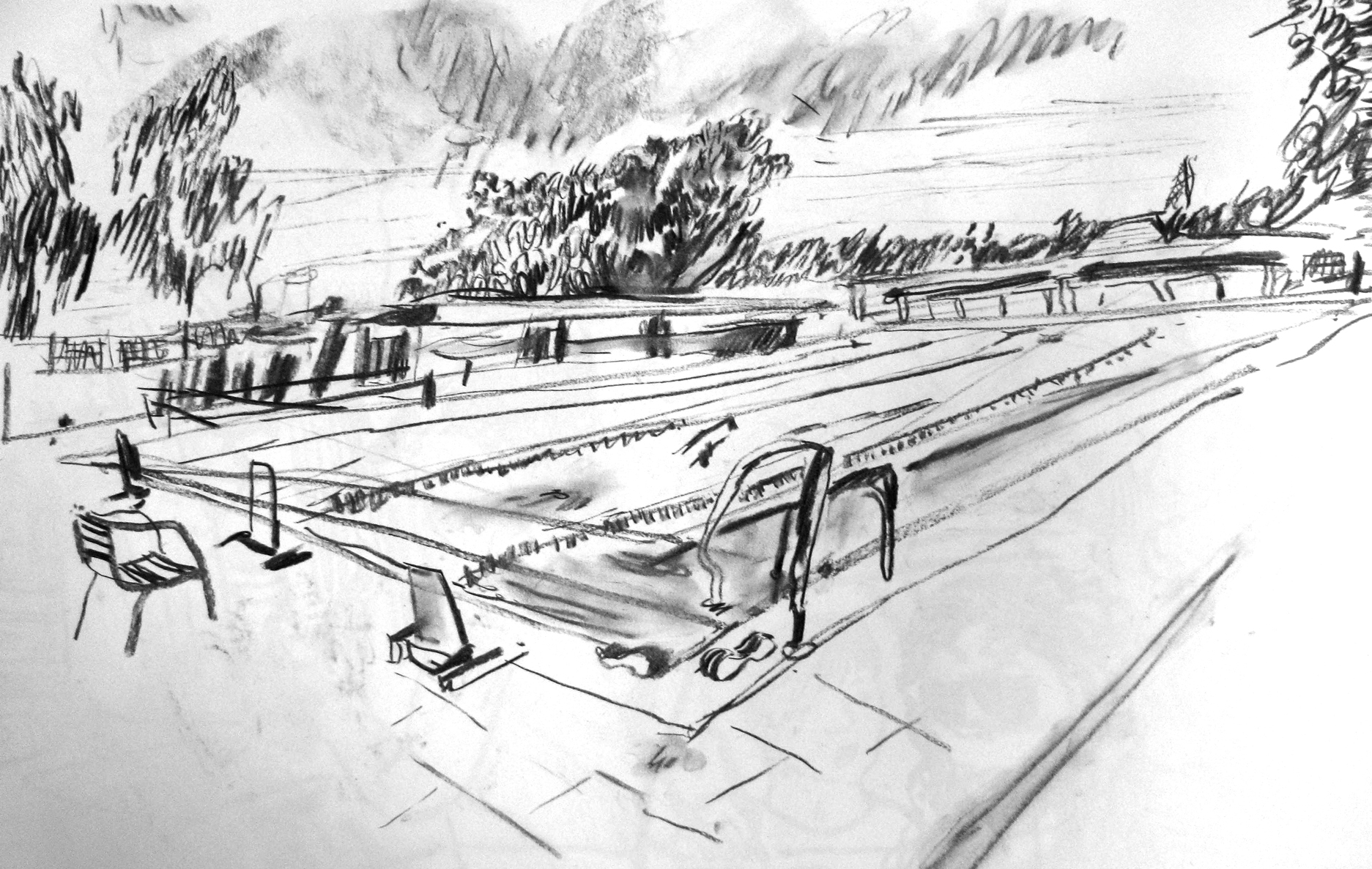 1873x1187 Open Air Swimming Pool James Albon - Swimming Pool Sketch