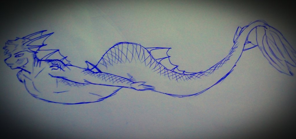 1023x483 Swimming Sketch By Whitetigerro - Swimming Sketch