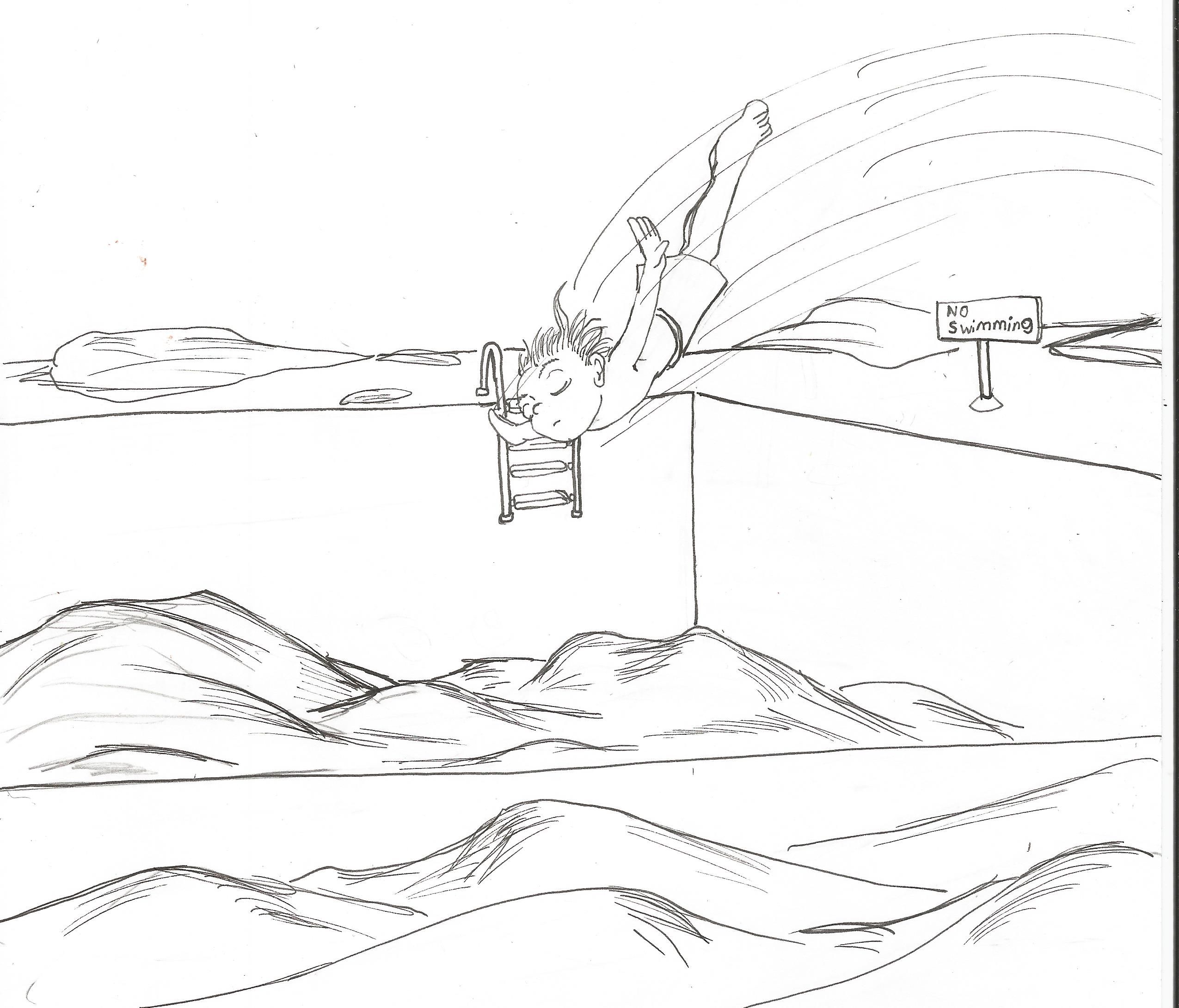 2550x2180 Winter Swimming Sketch My Sketches Sketches - Swimming Sketch
