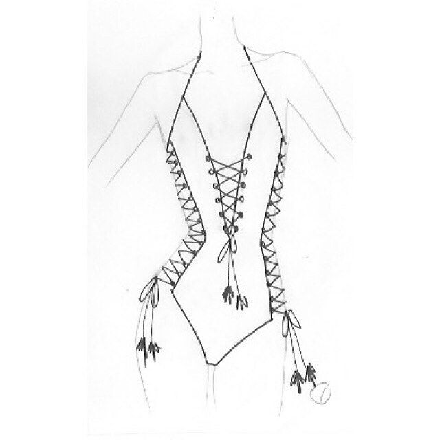 640x640 List Of Synonyms And Antonyms Of The Word Swimsuit Sketches - Swimwear Sketches