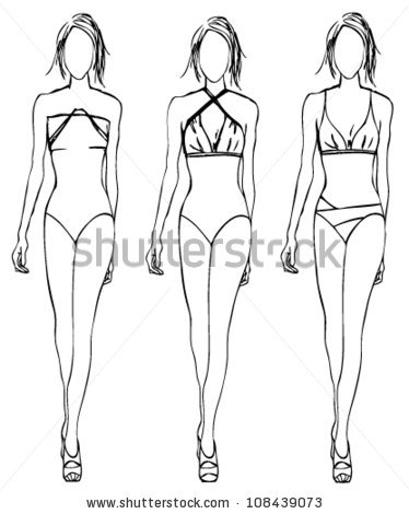 374x470 Swimsuits Fashion Design Sketches Fashion Design Images - Swimwear Sketches