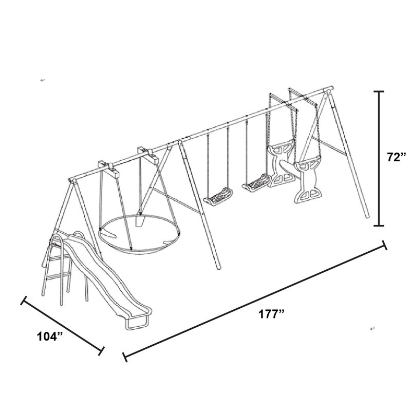 Swing Set Sketch At PaintingValley.com | Explore Collection Of Swing ...