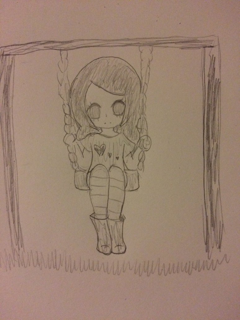 774x1032 Swing Set For One By Chasitythewolf - Swing Set Sketch