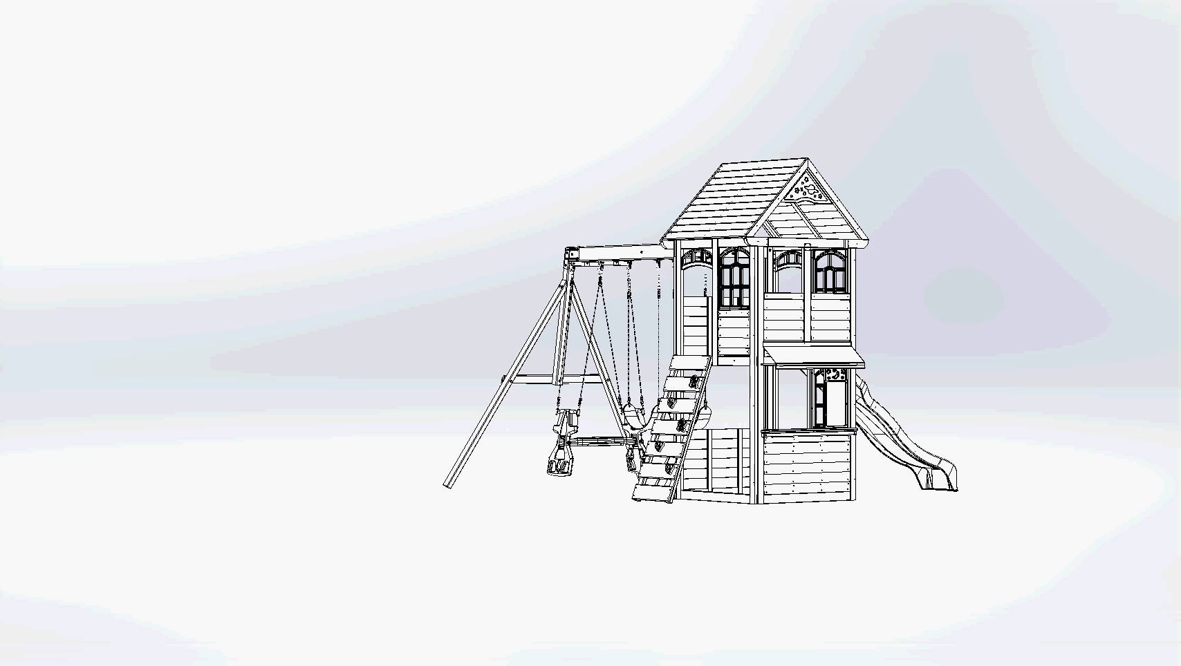 1708x964 Big Backyard Premium Brooksville Wooden Play Set Swing Set - Swing Set Sketch