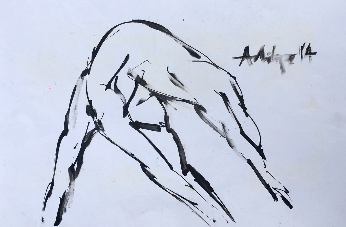 1200x789 Life In Swing By Artist Aditya Dev Illustration, Drawing - Swing Sketch