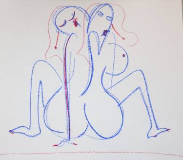 375x328 Mood Swing Drawing By Jess Linden Saatchi Art - Swing Sketch