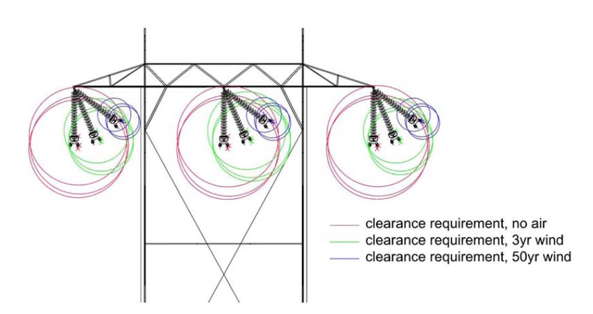 850x451 Sketch Of A Typical Tower With The Insulator In Three Different - Swing Sketch