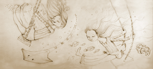 600x274 Swing Sisters Sketch Talli Peled - Swing Sketch