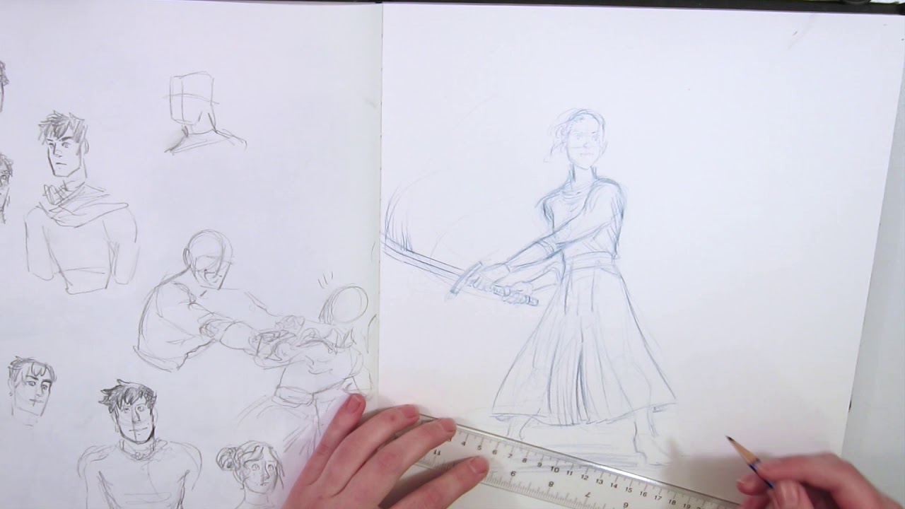 1280x720 Sword Swing Sketch - Swing Sketch