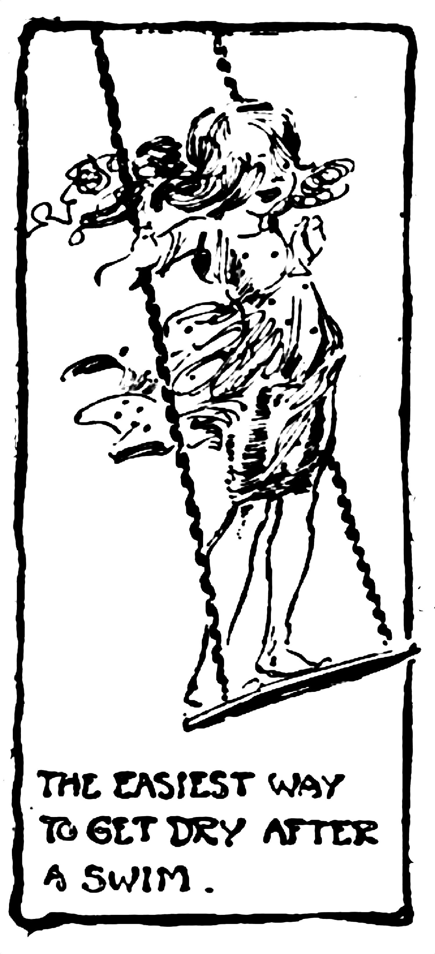 1500x3287 Filesketch By Marguerite Martyn Of A Girl Standing On A Swing In - Swing Sketch