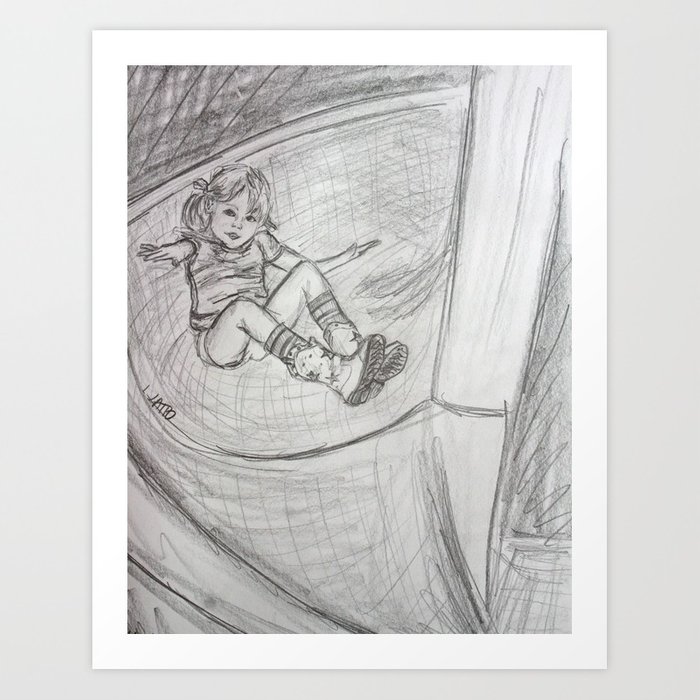 700x700 Spiral Slide Swirl Drawing Art Print By Donnabellas Society6 - Swirl Sketch