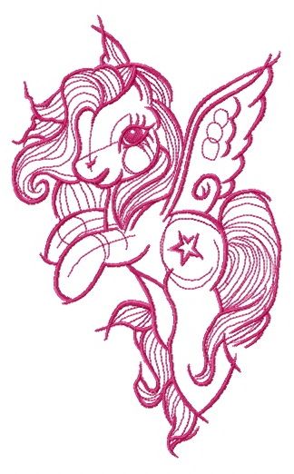 324x522 Star Swirl Sketch Embroidery Design Embroidery - Swirl Sketch