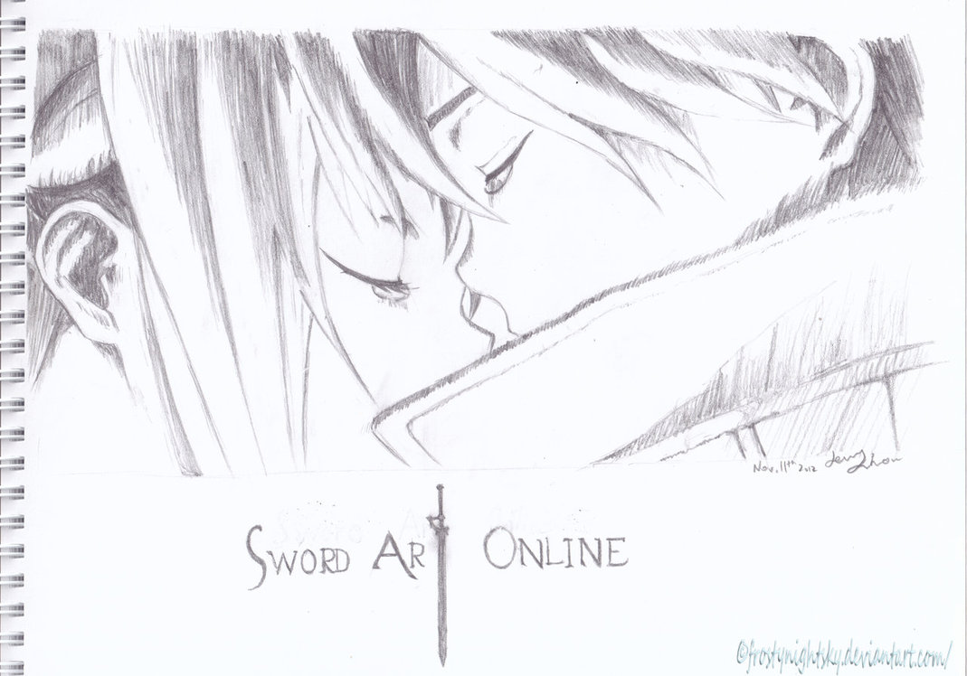 1069x748 Kirito And Asuna - Sword Art Online Sketch