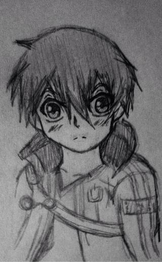 320x519 Kirito From Sword Art Online - Sword Art Online Sketch