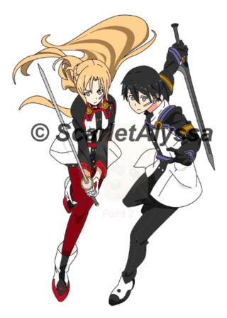 320x447 Finally! ^~^ I Finished My Sword Art Online Sketch, In Digital - Sword Art Online Sketch