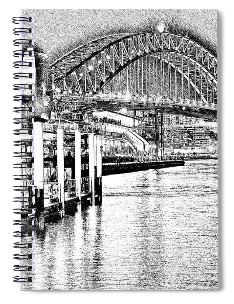 770x1000 Sydney Harbour Bridge Pencil Sketch 2 By Kaye Menner Spiral - Sydney Harbour Bridge Sketch