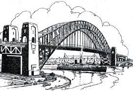 272x186 Sydney Harbour Bridge Drawing Art Bridge Drawing - Sydney Harbour Bridge Sketch