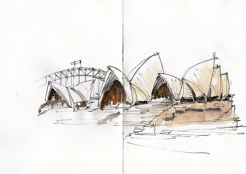 500x354 Sketching With Freddie From Georgia,usa - Sydney Sketch