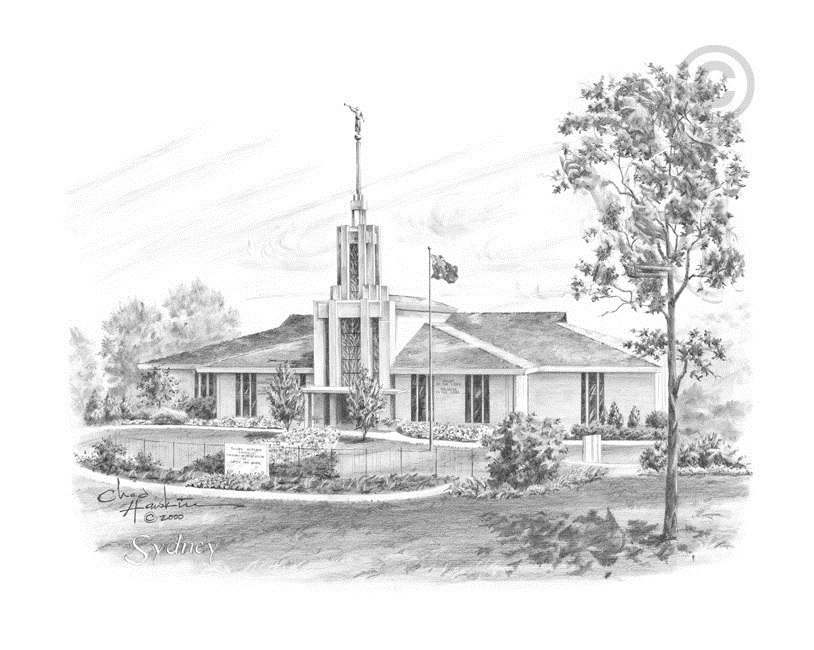 814x650 Sydney Australia Temple - Sydney Sketch