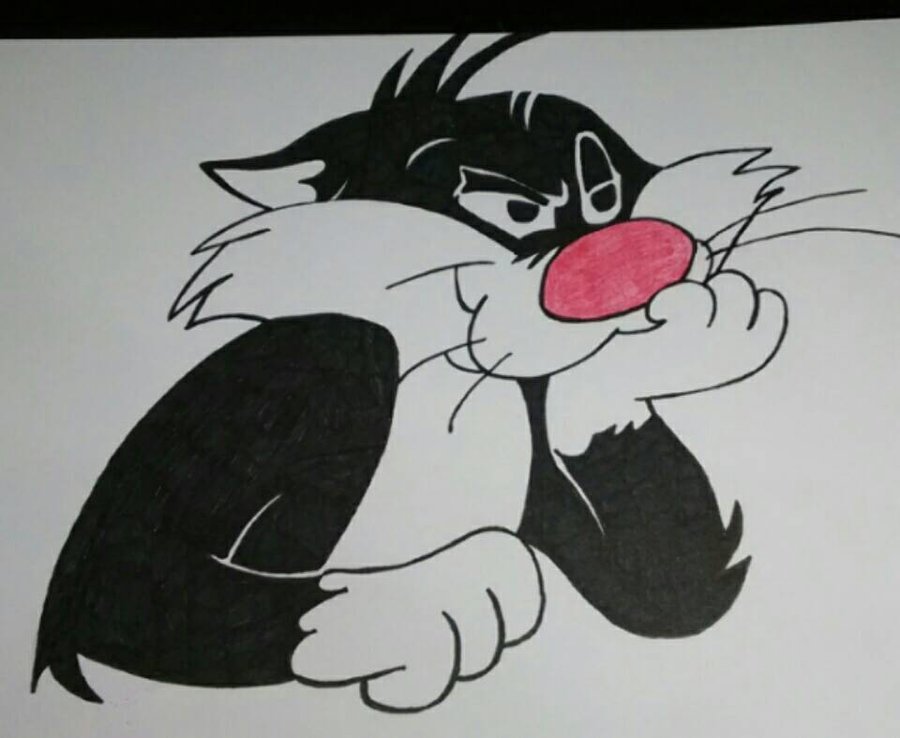 900x738 Sylvester Sketch By Regalgothart - Sylvester Sketch