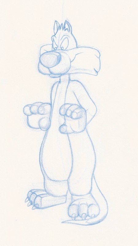 450x800 Sylvester The Cat, Toy Sketch Title - Sylvester Sketch