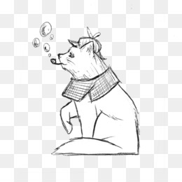 260x260 Free Download Canidae Line Art Sketch - Sylvester Sketch