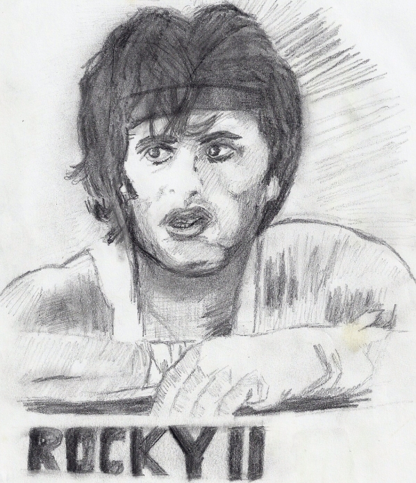 599x695 Portrait Of Sylvester Stallone By Rajen1977 On Stars Portraits - Sylvester Stallone Sketch