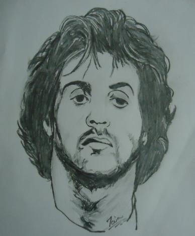 388x469 Pencil Sketches Amp Painting Sylvester Stallone - Sylvester Stallone Sketch