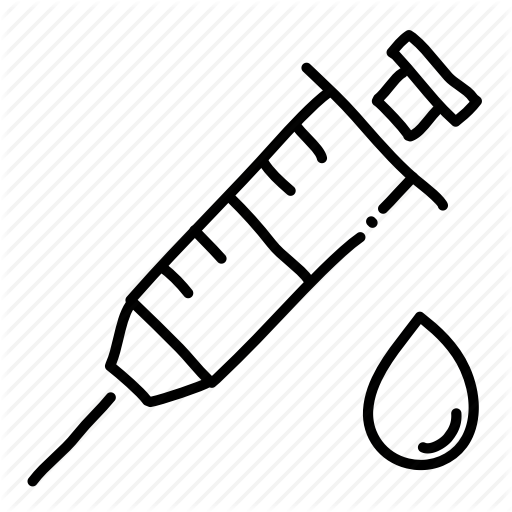 512x512 Health, Hospital, Hypodermic Needle, Medical, Physician, Sketch - Syringe Sketch