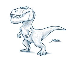 T Rex Dinosaur Sketch