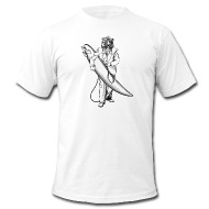 190x190 Leader Designs Tiger Suit Surfboard Sketch Mens T Shirt By - T Shirt Sketch Designs