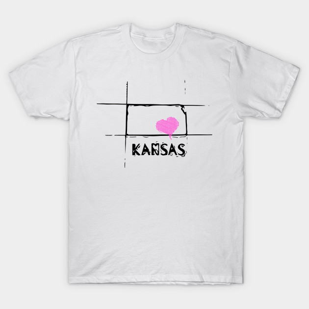 630x630 Love Kansas State Sketch Usa Art Design - T Shirt Sketch Designs