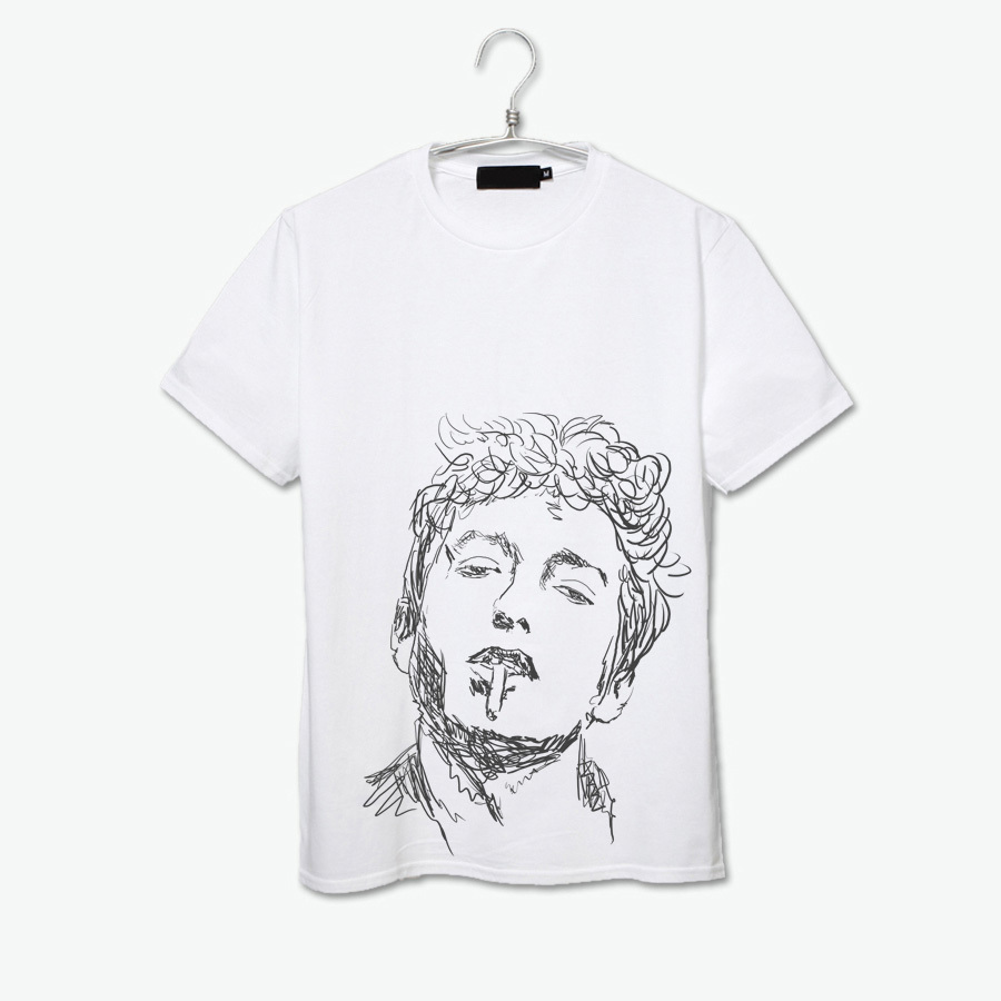 900x900 Online Shop Bob Dylan Songs Of Rebel Balck And White Sketch - T Shirt Sketch Designs