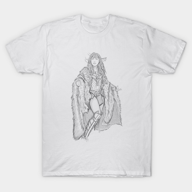 630x630 Sketch Design Wonder Woman - T Shirt Sketch Designs