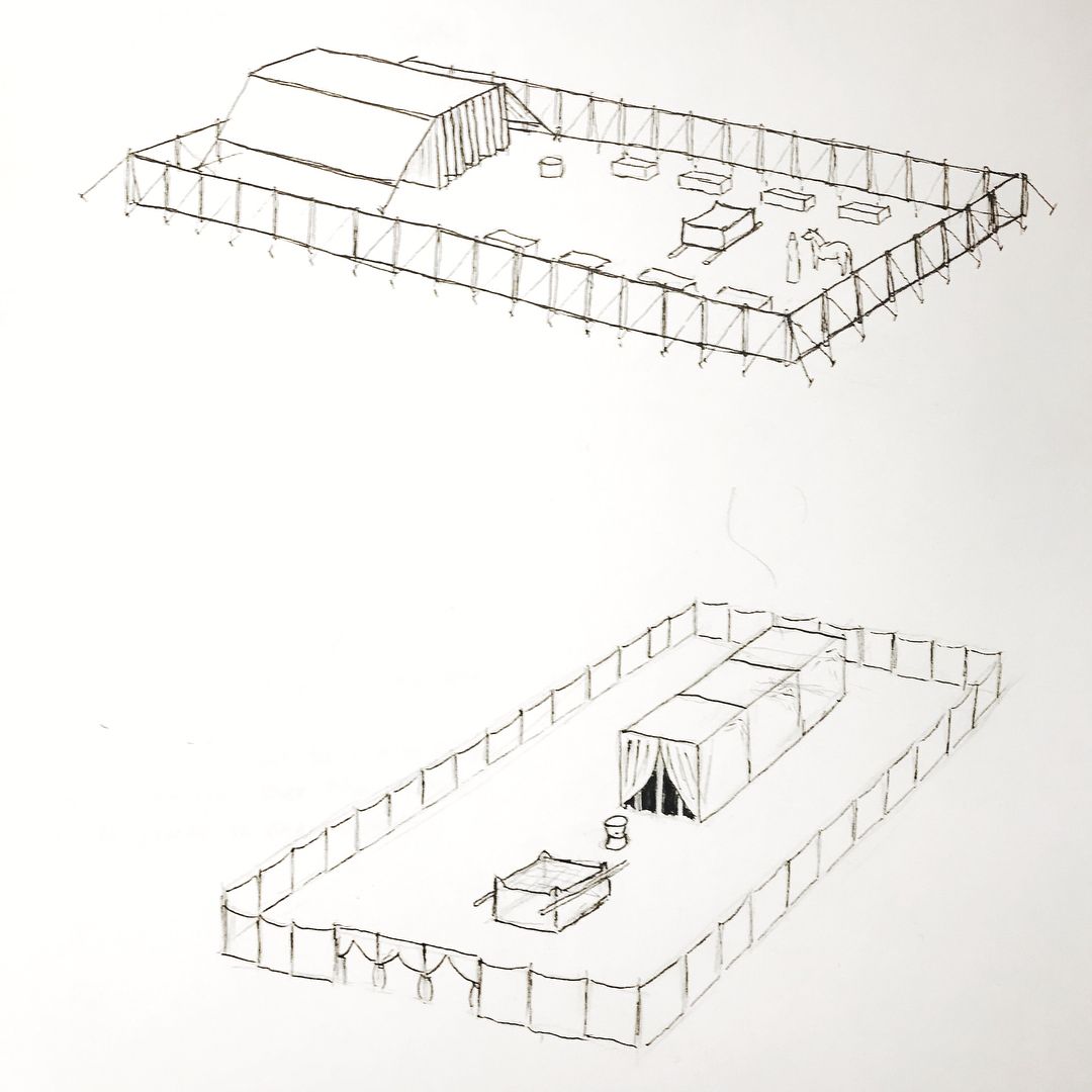 1080x1080 Several Reference Drawings Of The Tabernacle Based Off Existing - Tabernacle Sketch