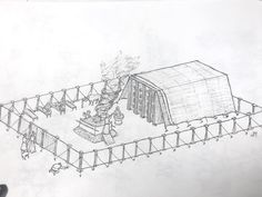 236x177 Some More Detail Work, Working On Miniaturizing The Various People - Tabernacle Sketch