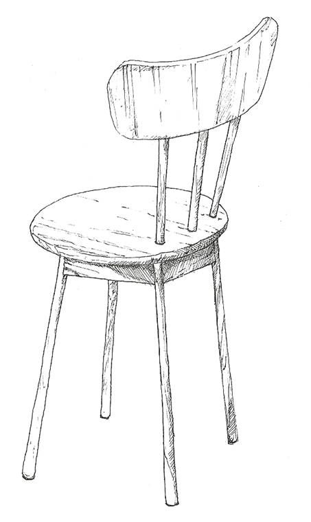 453x760 Chair Sketch Still Life Sketch Sketches - Table And Chair Sketch