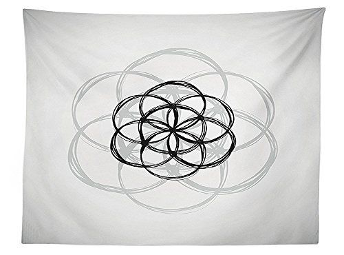 500x370 Vipsung Sacred Geometrty Decor Tablecloth Sketch Image Of Curving - Table Cloth Sketch