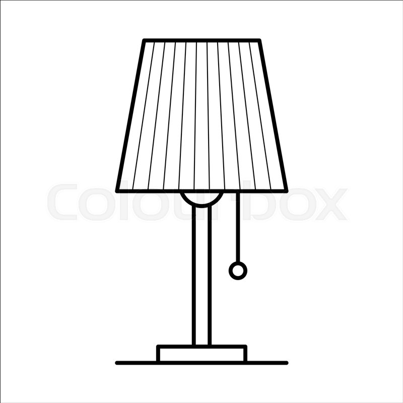 800x800 Table Lamp, Lighting For Room, Home Furniture Lineart Design, Hand - Table Lamp Sketch